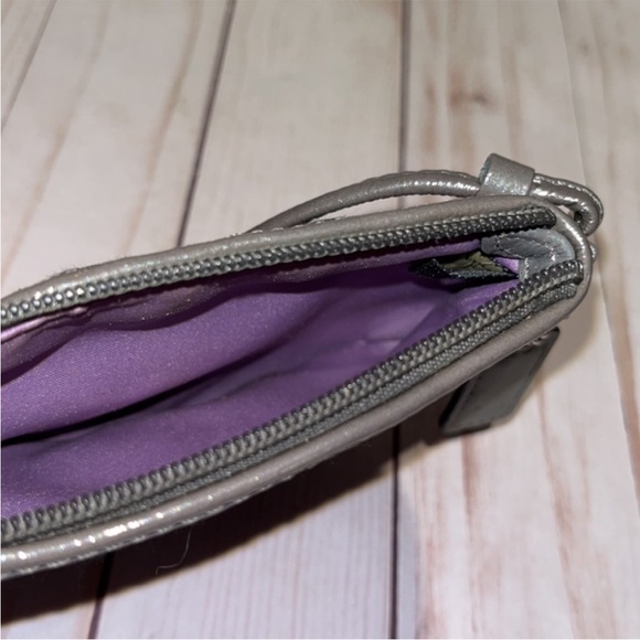 Coach Animal Print Clutch Wristlet Gray Black - Picture 7 of 10